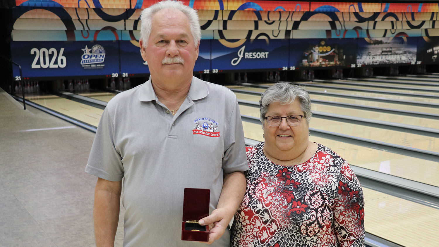 Larry and Judy Strell at the 2026 USBC Open Championships